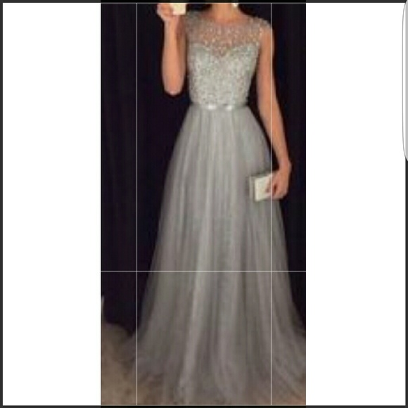 Chiffon Bottom & Lace Top Bridesmaid/PromDresses
