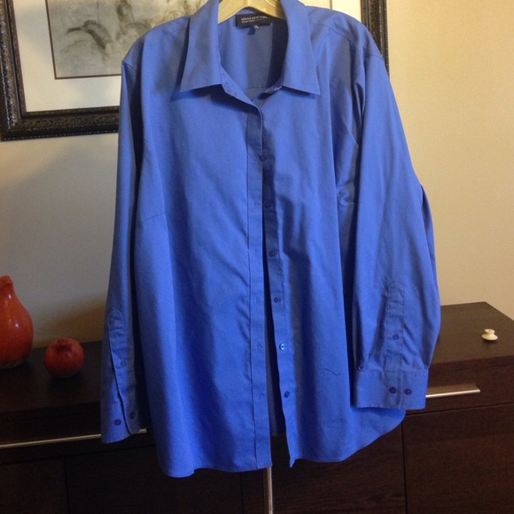 Medium blue blouse