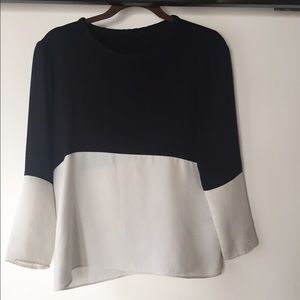 Zara color block top
