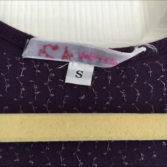 Purple Sequin Striped Racerback Dress - Picture 3 of 4