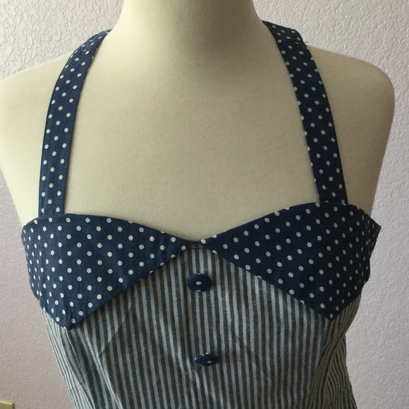 Doe & Rae Dresses & Skirts - Adorable blue & white ModCloth dress