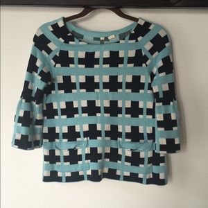 Anthropologie patterned sweater