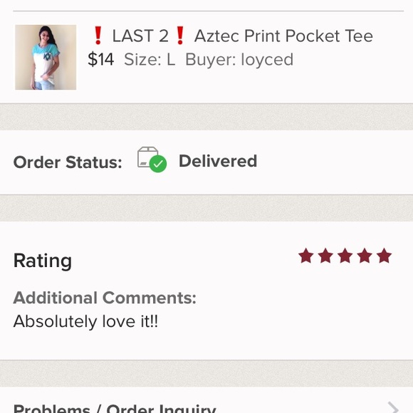 ❗LAST ONE❗Aztec Print Pocket Tee - Picture 6 of 6