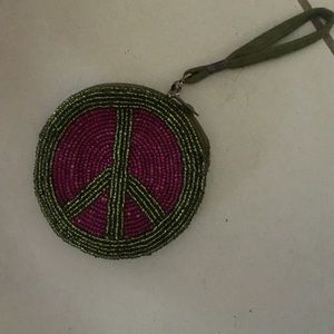 Peace Sign Coin Purse
