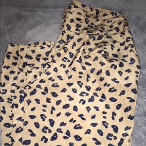 F21 cheetah haram pants