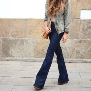 Brand New Dark Denim Flare Jeans