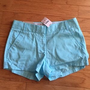 J Crew City Fit Chino 3" Inseam Bright Blue Shorts