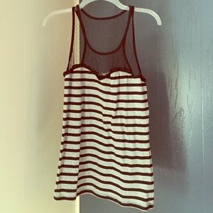 Stripped Sweetheart Tank
