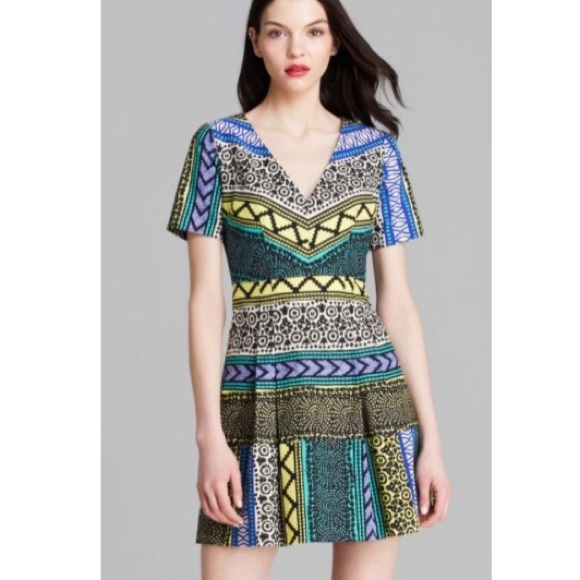 -PLENTY BY TRACY REESE- Fit and Flare Tribal Dress