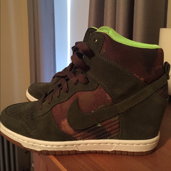 Nike camouflage sneaker wedges