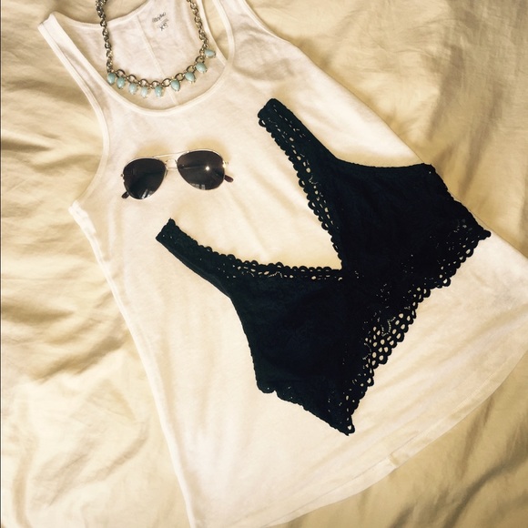 💘white see through tank☄