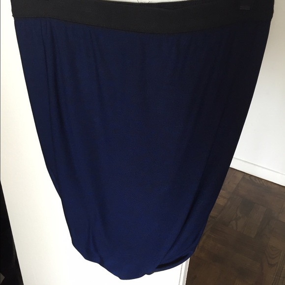Blue tube skirt