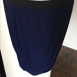 Blue tube skirt