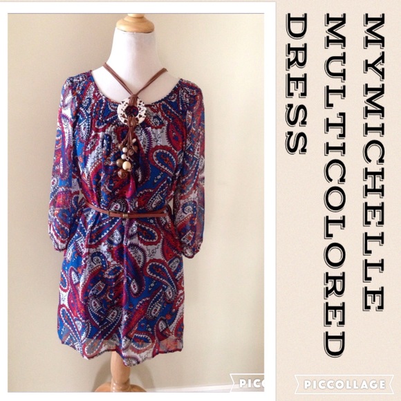 Mymichelle Dresses & Skirts - 🎀MYMICHELLE MULTICOLORED DRESS🎀