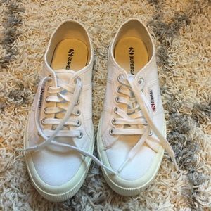 Superga white sneakers