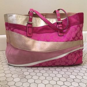 Coach Limited Edition Multicolor Large Tote Bag