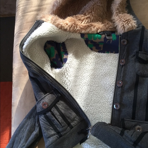 Marc Jacobs Grey Fleece Jacket - Picture 4 of 4