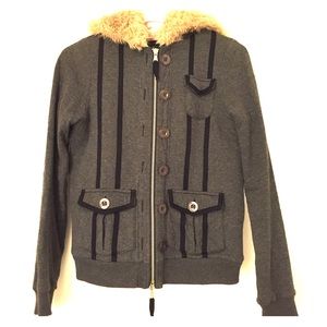 Marc Jacobs Grey Fleece Jacket
