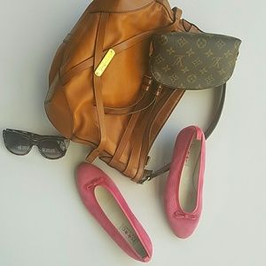 Pink Suede Flats