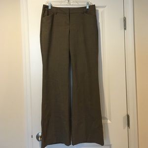 Express Editor Flare Pant in dark oatmeal