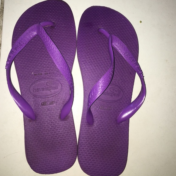 Purple Havaianas Flip Flops