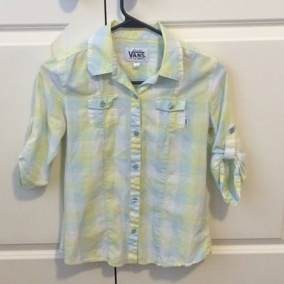 Vans plaid button down