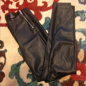 H&M faux leather leggings