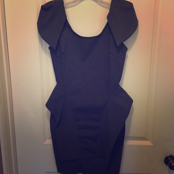 Capped sleeve, peplum dress