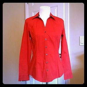 Express Red Essential Work Shirt