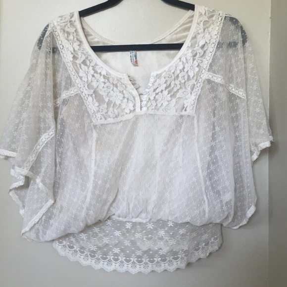 Free people lace flowy top