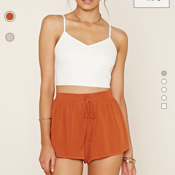Woven Rust Shorts