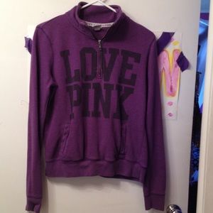 Pink Zip up sweatshirt