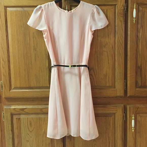 ASOS Peach Chiffon Dress