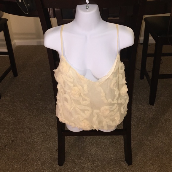 Cream colored tank