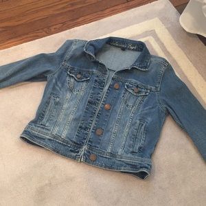cropped jean jacket