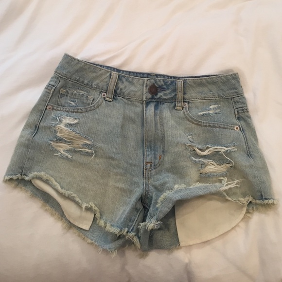 ripped jean shorts