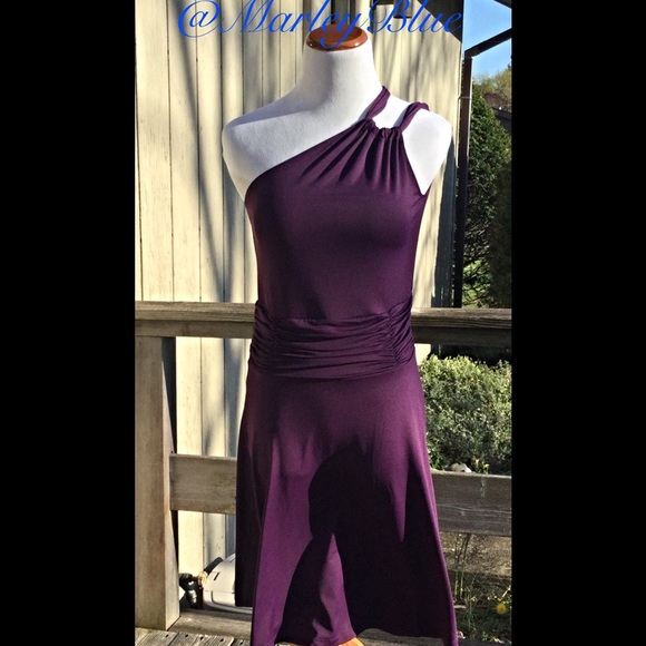 Dresses & Skirts - Pretty Plum One-Shoulder  Dress