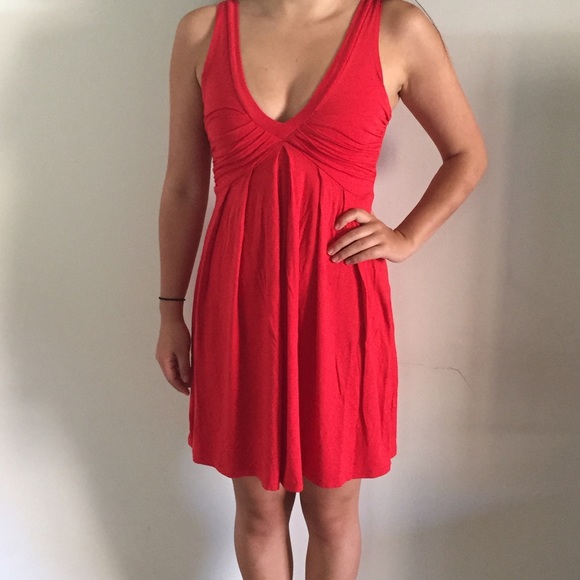Zara Deep V Midi Dress