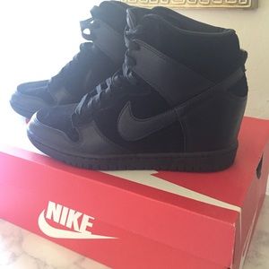 Nike High Top Lace Sneaker Wedges