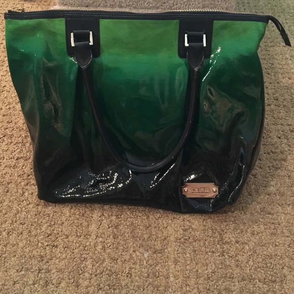 Lamb tote and matching lamb wallet