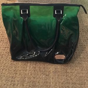 Lamb tote and matching lamb wallet