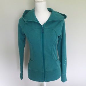Lululemon Size 6 Scuba Hoodie In Teal