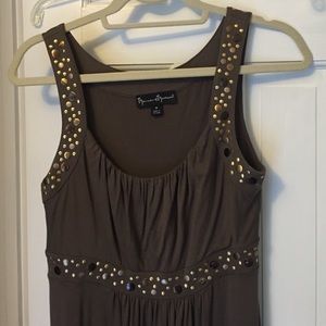 ⚡️🇺🇸sale! 👗Brown midi tank dress!!  Pretty!!