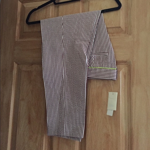 J.Crew Cafe capri seersucker petite - Picture 3 of 4