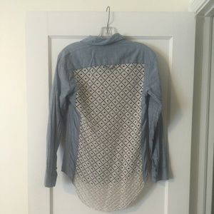 Free People Denim Chambray Shirt (size XS)