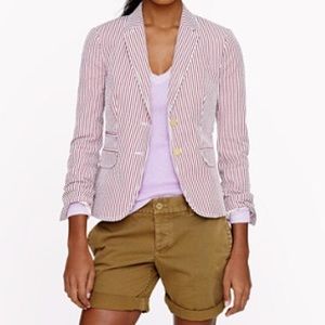 J. Crew classic schoolboy blazer seersucker