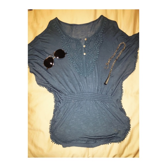 blue long shirt not accessories shirt only