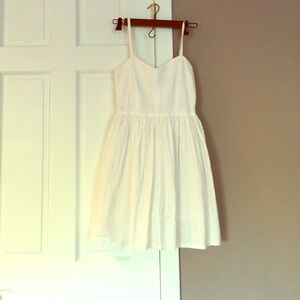 Aqua white baby doll summer dress. Size xs
