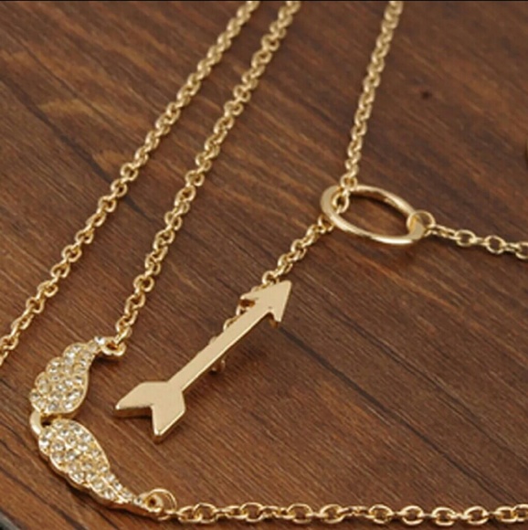 Multi Layer Gold Necklace - Picture 3 of 3