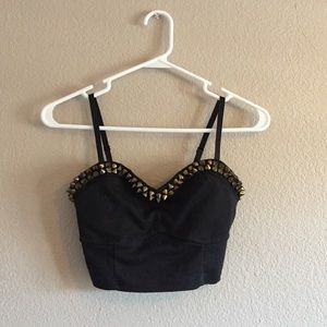 Charlotte Russe studded bralette